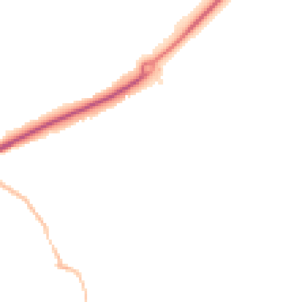 Night-time road noise heatmap for DL14 8FB