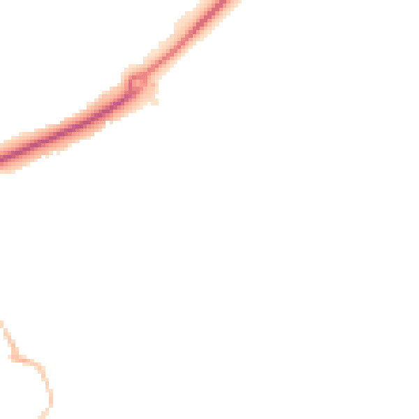 Night-time road noise heatmap for DL14 8FP