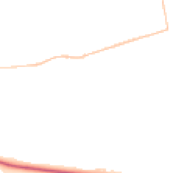 Night-time road noise heatmap for DL14 8JR