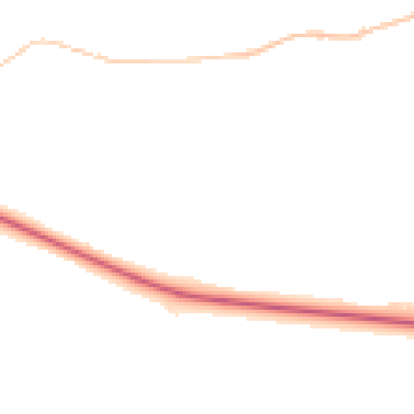 Night-time road noise heatmap for DL14 8LS