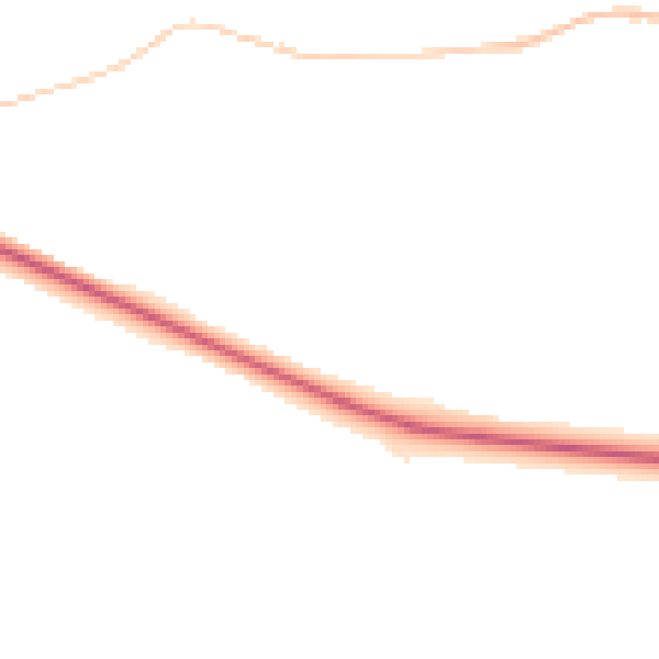 Night-time road noise heatmap for DL14 8NH
