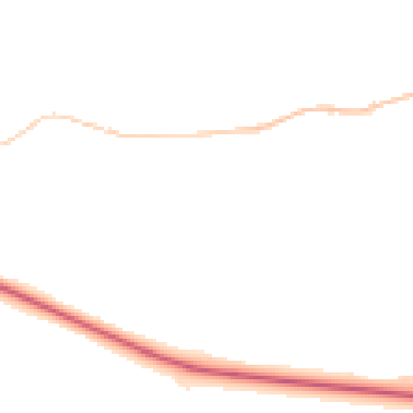 Night-time road noise heatmap for DL14 8NT