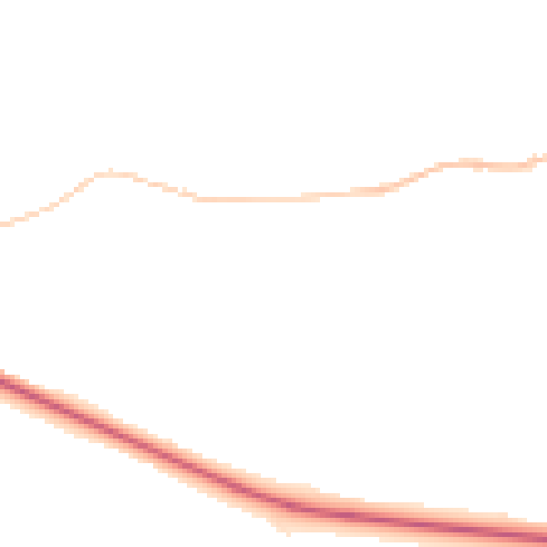 Night-time road noise heatmap for DL14 8NZ