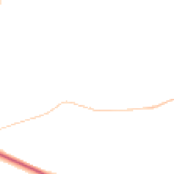 Night-time road noise heatmap for DL14 8PN