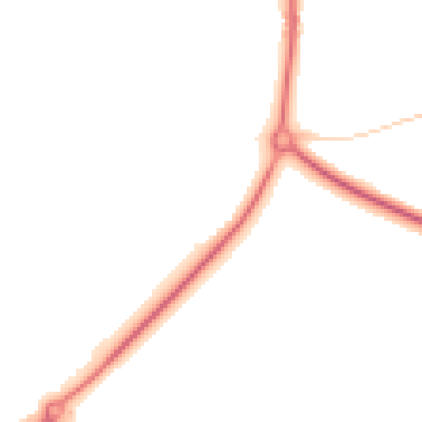 Night-time road noise heatmap for DL14 8QA