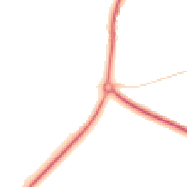 Night-time road noise heatmap for DL14 8QH