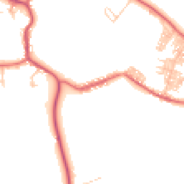Daytime road noise heatmap for DL14 8SL