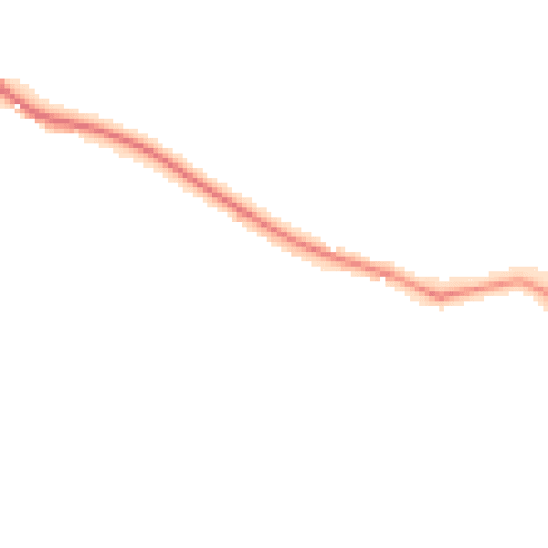 Night-time road noise heatmap for DL14 9LJ