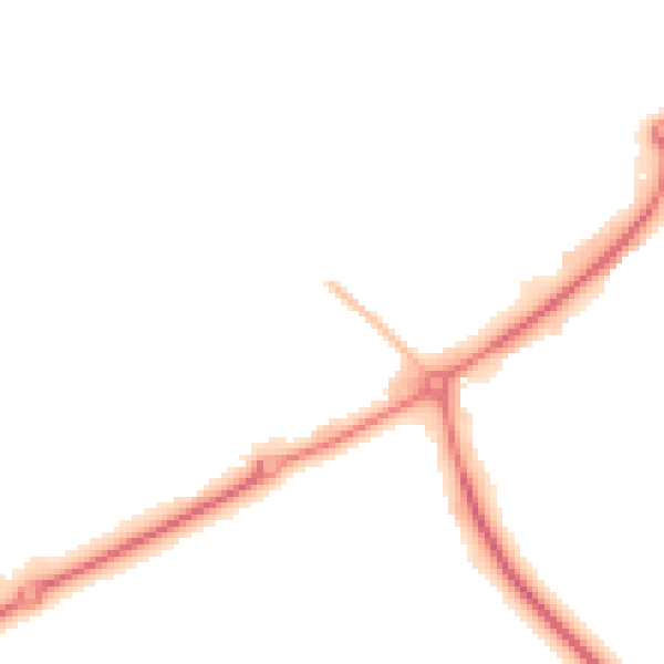 Night-time road noise heatmap for DL14 9SZ