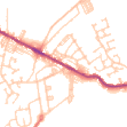 Daytime road noise heatmap for DL15 0AD