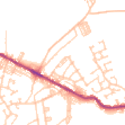 Daytime road noise heatmap for DL15 0AQ