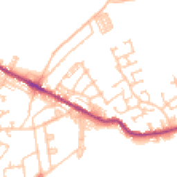 Daytime road noise heatmap for DL15 0AS