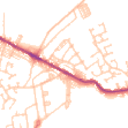 Daytime road noise heatmap for DL15 0AW