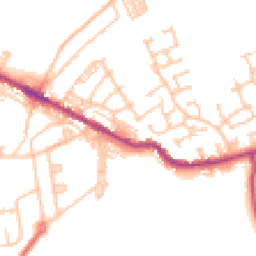 Daytime road noise heatmap for DL15 0AZ