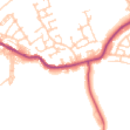 Daytime road noise heatmap for DL15 0BD
