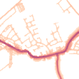 Daytime road noise heatmap for DL15 0BH