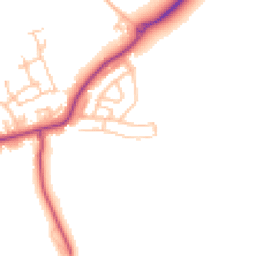 Daytime road noise heatmap for DL15 0BL
