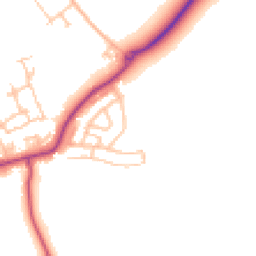 Daytime road noise heatmap for DL15 0BN
