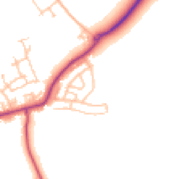 Daytime road noise heatmap for DL15 0DA