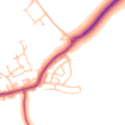 Daytime road noise heatmap for DL15 0DB