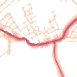 Daytime road noise heatmap for DL15 0DN