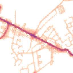 Daytime road noise heatmap for DL15 0EH