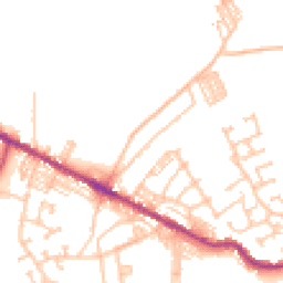 Daytime road noise heatmap for DL15 0EU