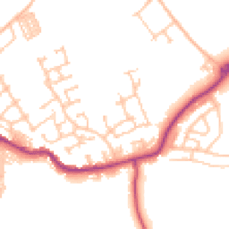 Daytime road noise heatmap for DL15 0GU
