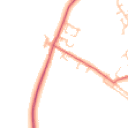 Daytime road noise heatmap for DL15 0NR