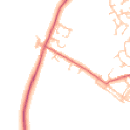 Daytime road noise heatmap for DL15 0NT