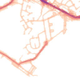 Daytime road noise heatmap for DL15 0PT