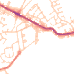 Daytime road noise heatmap for DL15 0QQ
