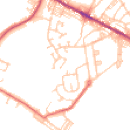 Daytime road noise heatmap for DL15 0QU