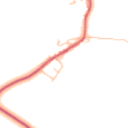 Daytime road noise heatmap for DL15 0XN