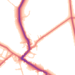 Daytime road noise heatmap for DL15 8AD