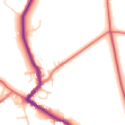 Daytime road noise heatmap for DL15 8AE