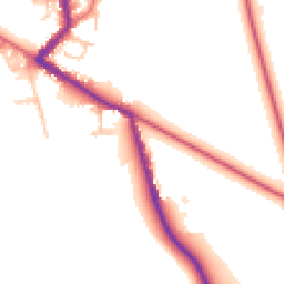 Daytime road noise heatmap for DL15 8EW