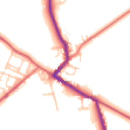 Daytime road noise heatmap for DL15 8EZ