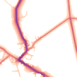 Daytime road noise heatmap for DL15 8GH