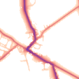 Daytime road noise heatmap for DL15 8HB