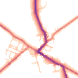 Daytime road noise heatmap for DL15 8HF