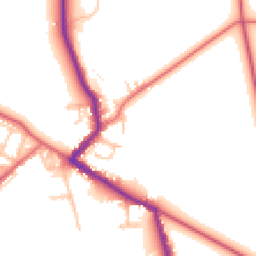 Daytime road noise heatmap for DL15 8JR