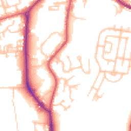 Daytime road noise heatmap for DL15 8NA