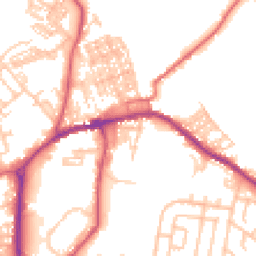Daytime road noise heatmap for DL15 8NG