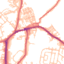 Daytime road noise heatmap for DL15 8NQ