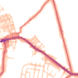 Daytime road noise heatmap for DL15 9DE