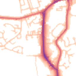 Daytime road noise heatmap for DL15 9GG