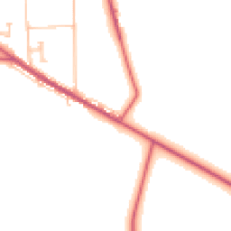 Daytime road noise heatmap for DL15 9RY