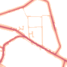 Daytime road noise heatmap for DL15 9UE