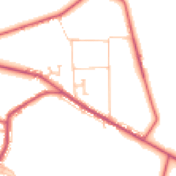 Daytime road noise heatmap for DL15 9UF